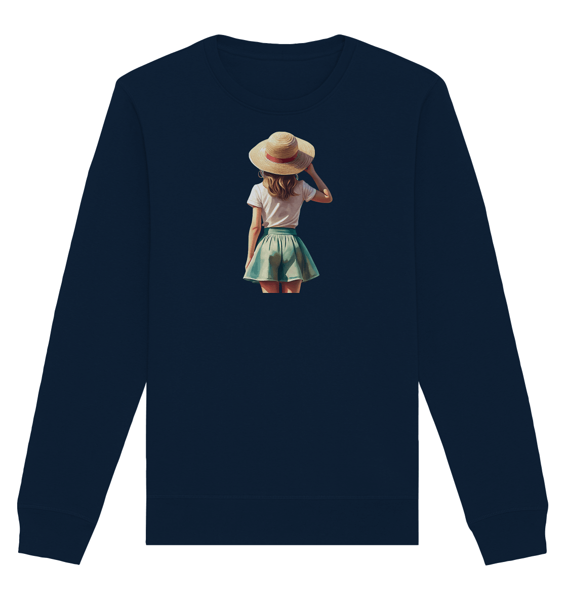 Summer Girl - Organic Basic Unisex Sweatshirt - ArtfulShenwyn