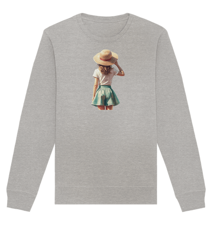 Summer Girl - Organic Basic Unisex Sweatshirt - ArtfulShenwyn