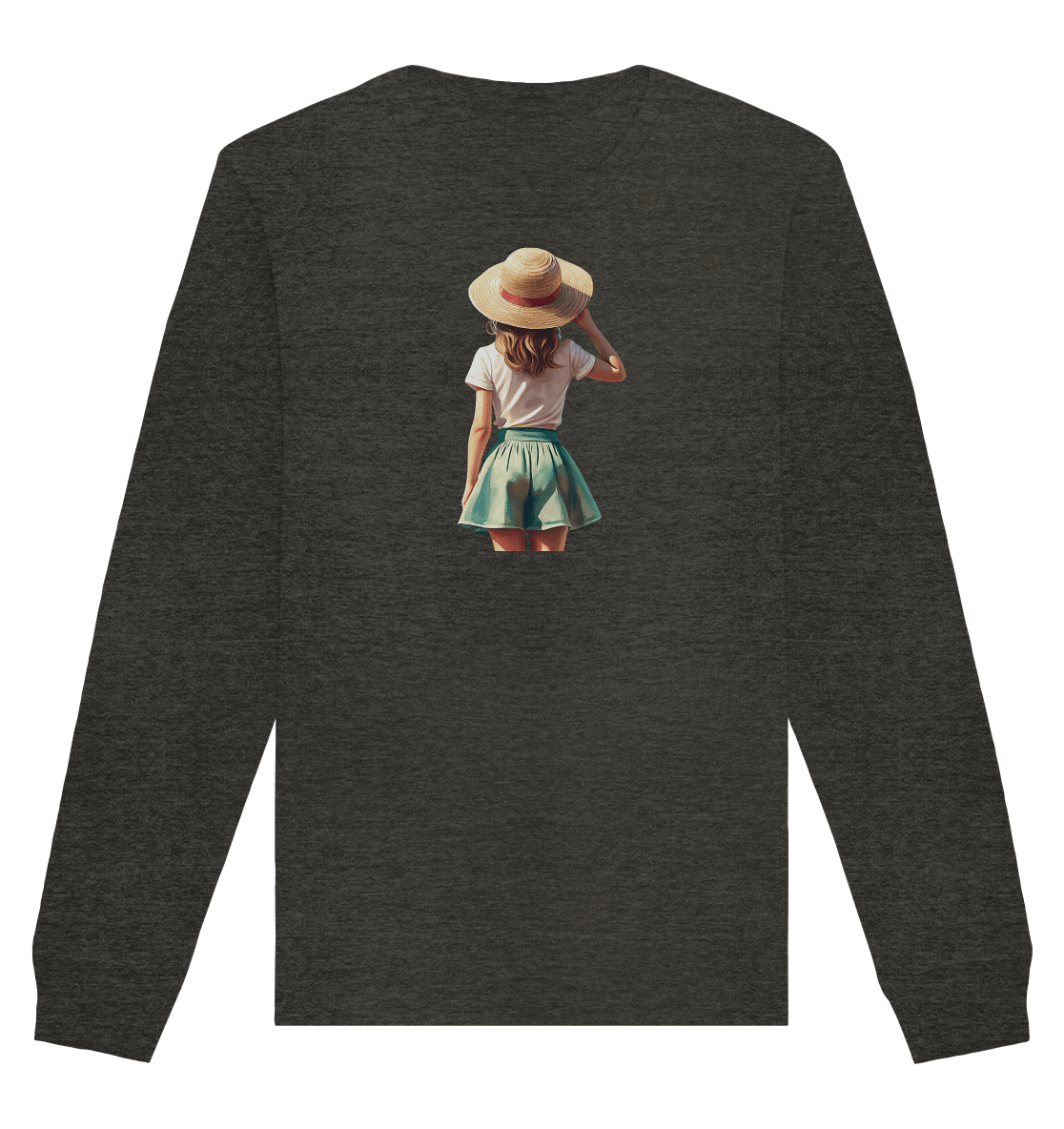 Summer Girl - Organic Basic Unisex Sweatshirt - ArtfulShenwyn