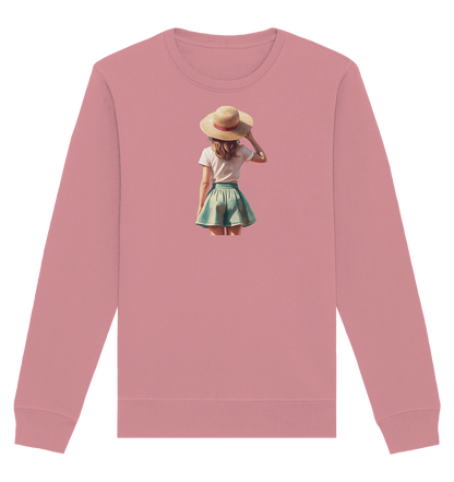 Summer Girl - Organic Basic Unisex Sweatshirt - ArtfulShenwyn