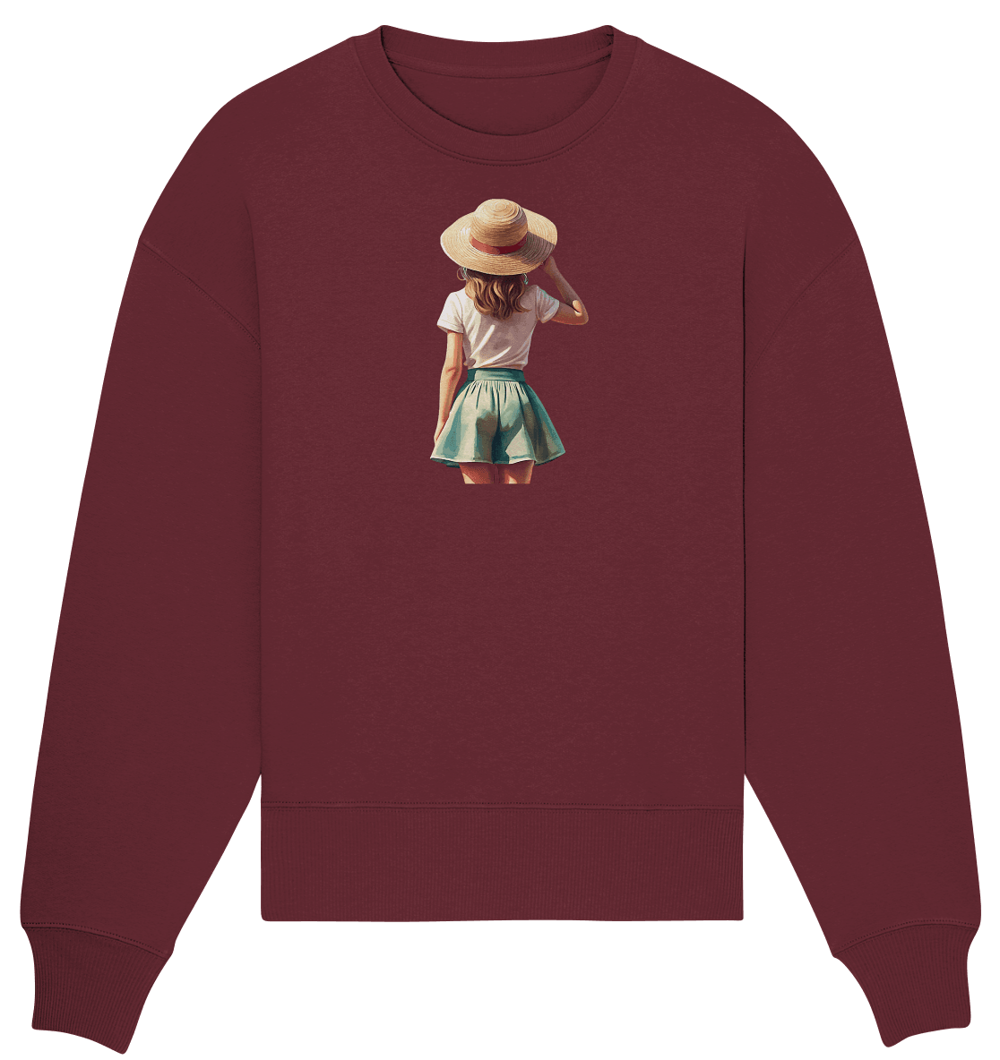 Summer Girl - Organic Oversize Sweatshirt - ArtfulShenwyn