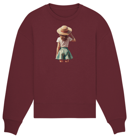 Summer Girl - Organic Oversize Sweatshirt - ArtfulShenwyn