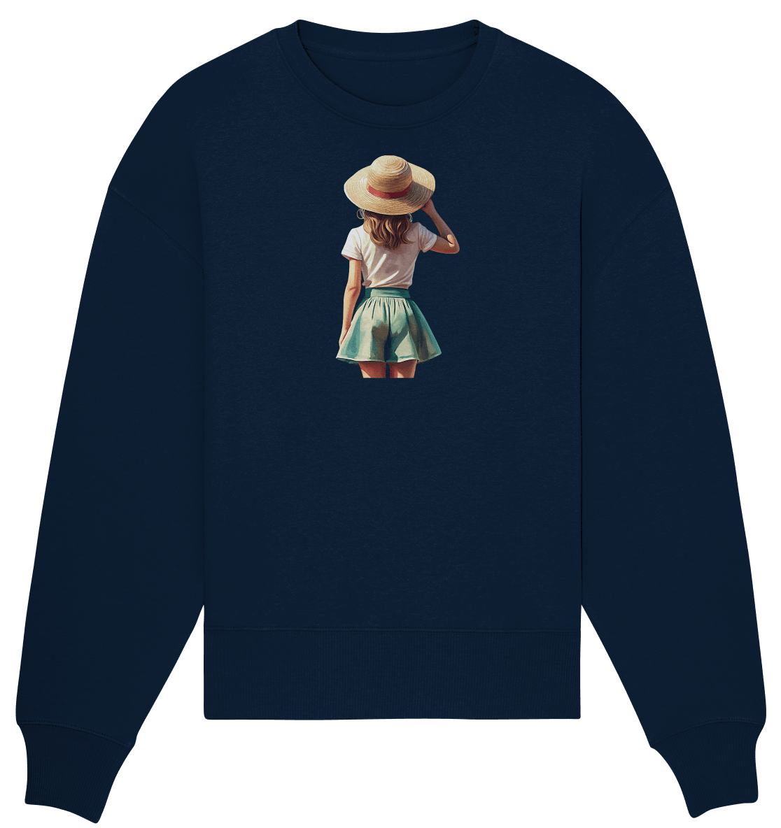 Summer Girl - Organic Oversize Sweatshirt - ArtfulShenwyn