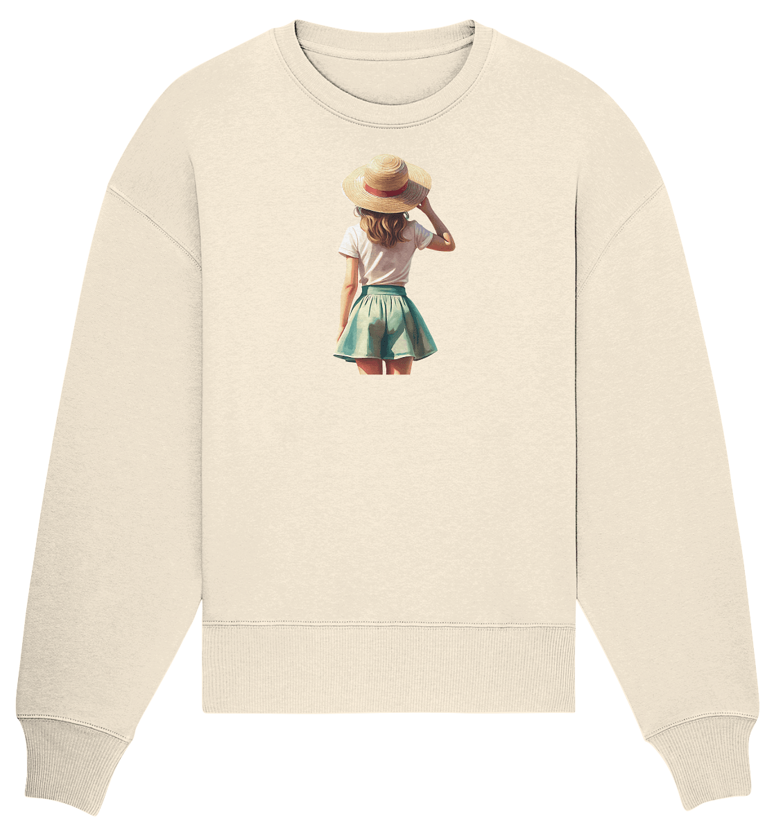 Summer Girl - Organic Oversize Sweatshirt - ArtfulShenwyn