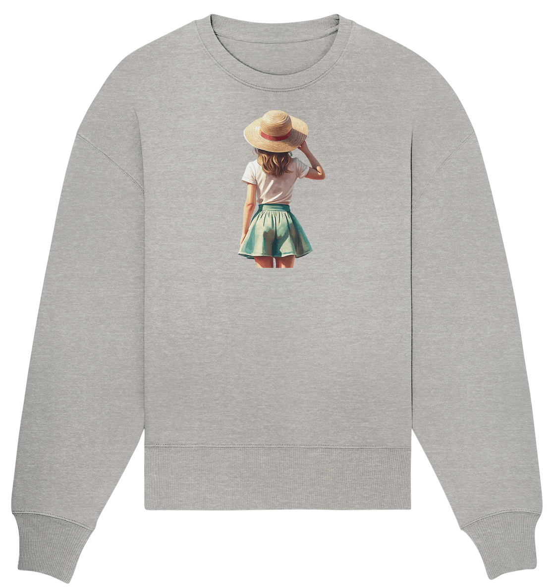 Summer Girl - Organic Oversize Sweatshirt - ArtfulShenwyn