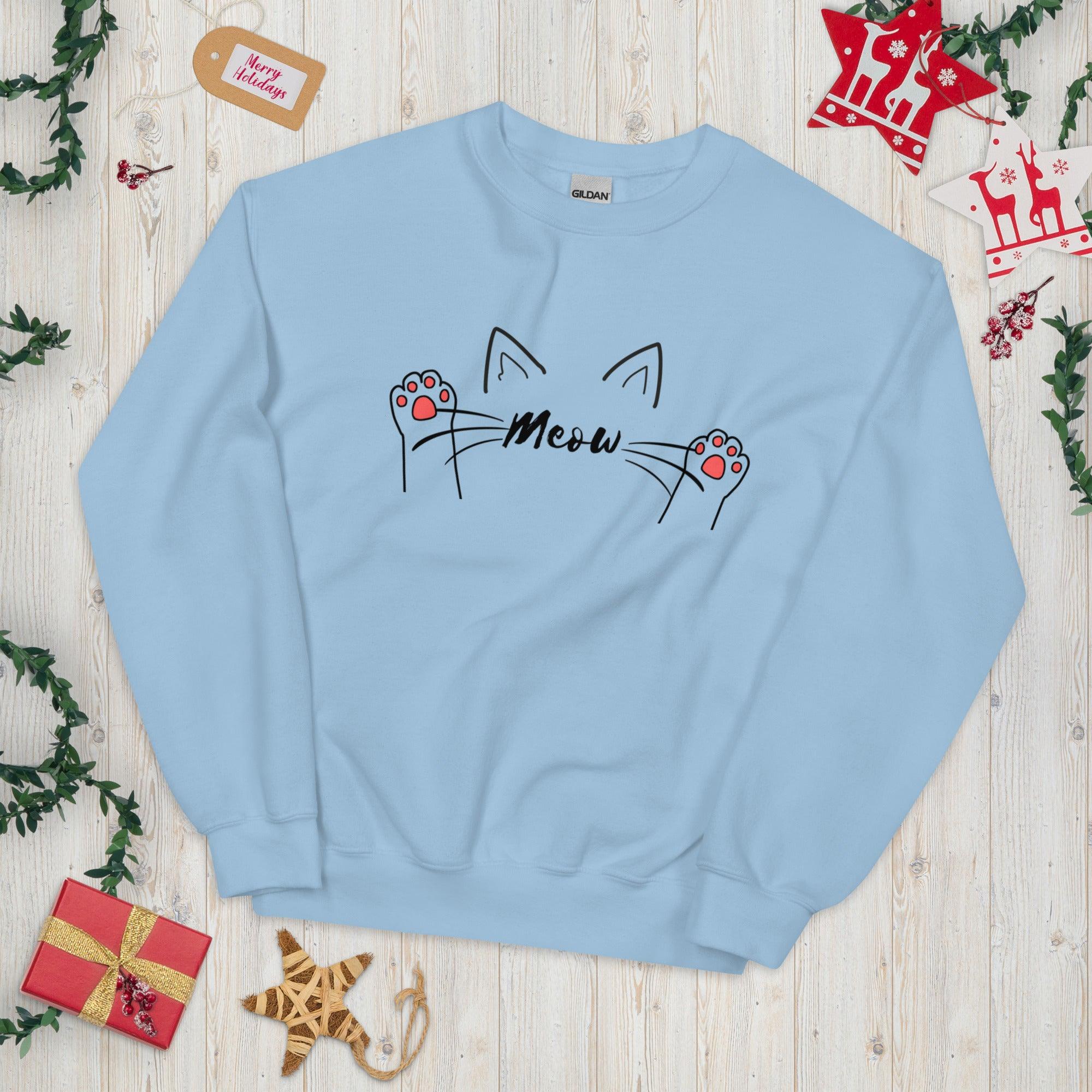 unisex-crew-neck-sweatshirt-light-blue-front-6559f0526a903 - ArtfulShenwyn