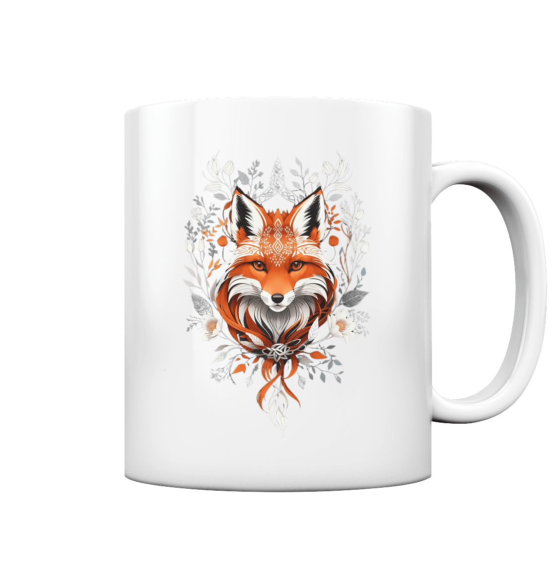 Weiße Tasse, Mystic Aesthetic Fox - ArtfulShenwyn