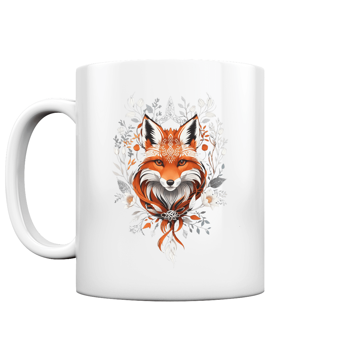 Weiße Tasse, Mystic Aesthetic Fox - ArtfulShenwyn