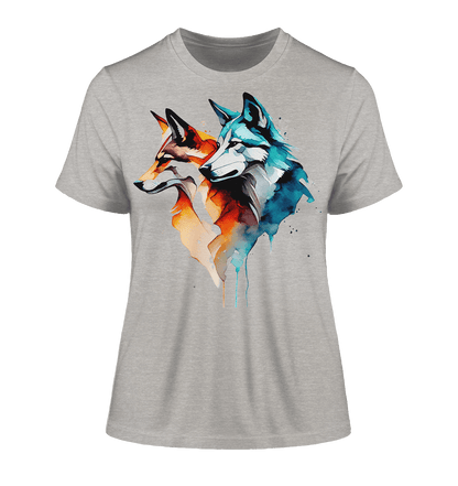 Wölfe - Fitted Ladies Organic Shirt - ArtfulShenwyn