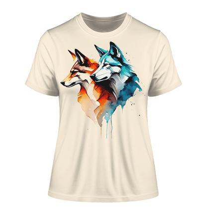 Wölfe - Fitted Ladies Organic Shirt - ArtfulShenwyn