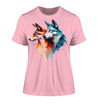 Wölfe - Fitted Ladies Organic Shirt - ArtfulShenwyn