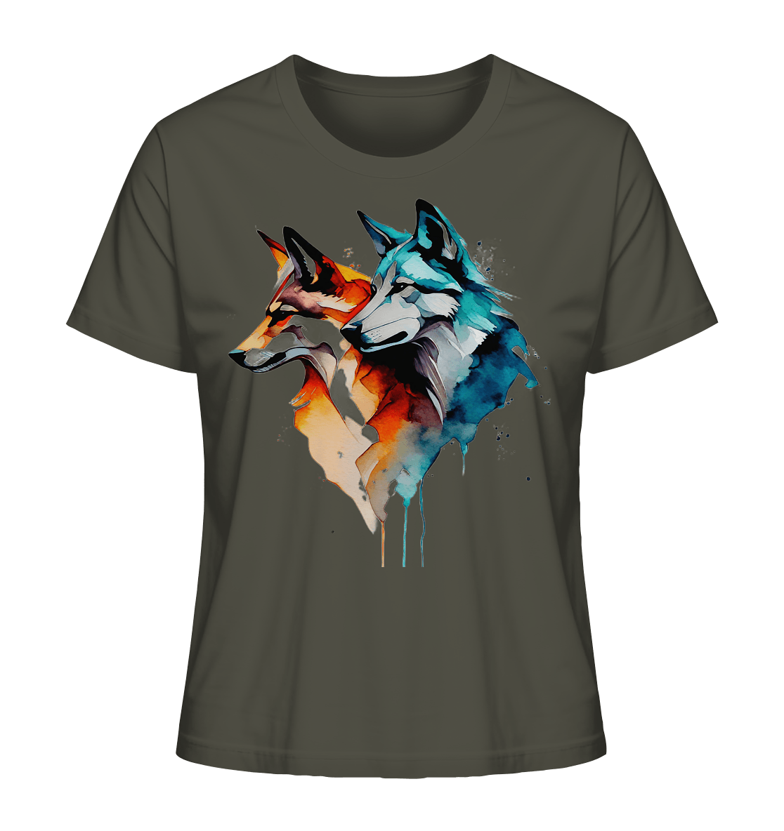 Wölfe - Ladies Organic Shirt - ArtfulShenwyn