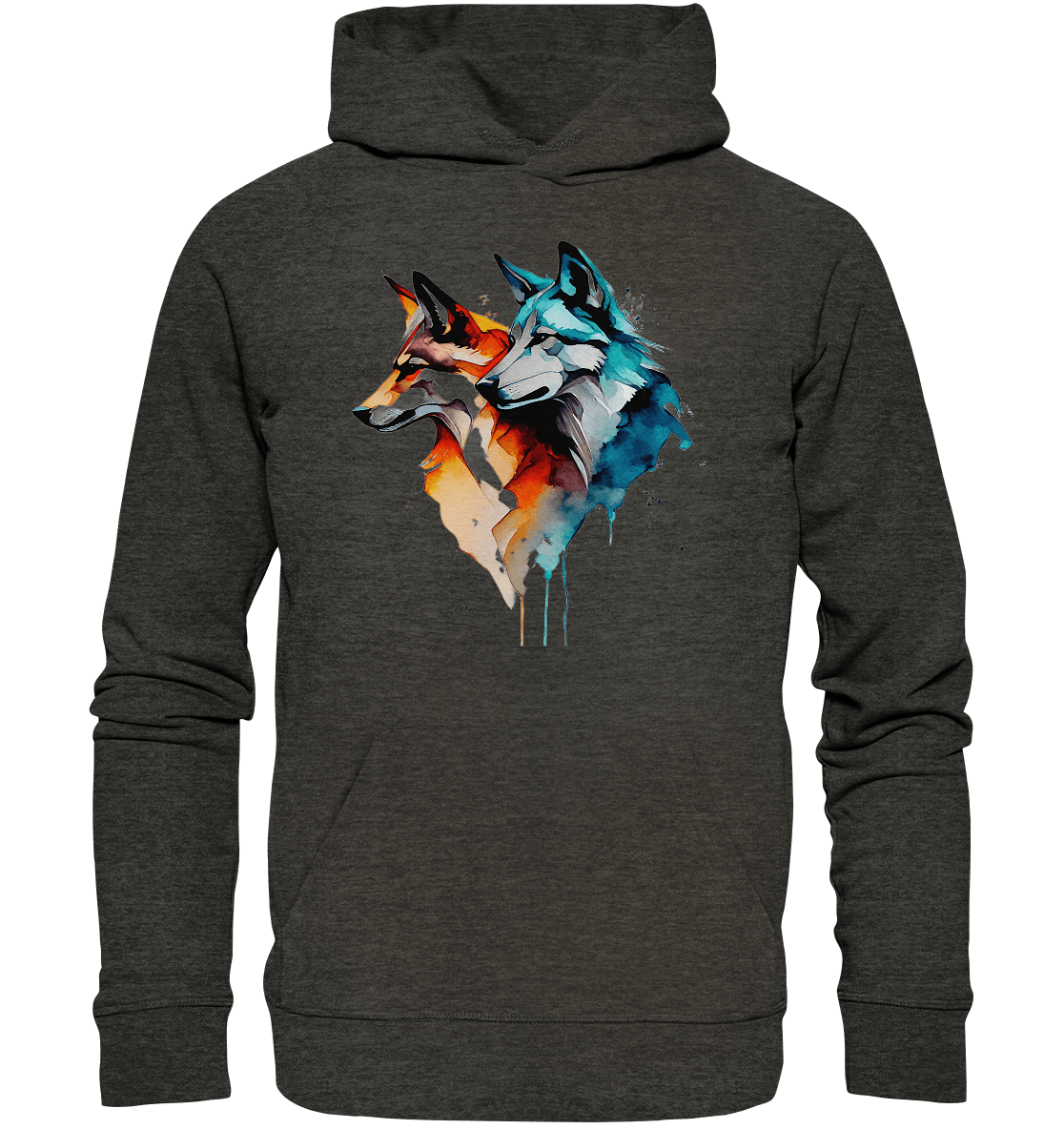 Wölfe - Organic Basic Hoodie - ArtfulShenwyn