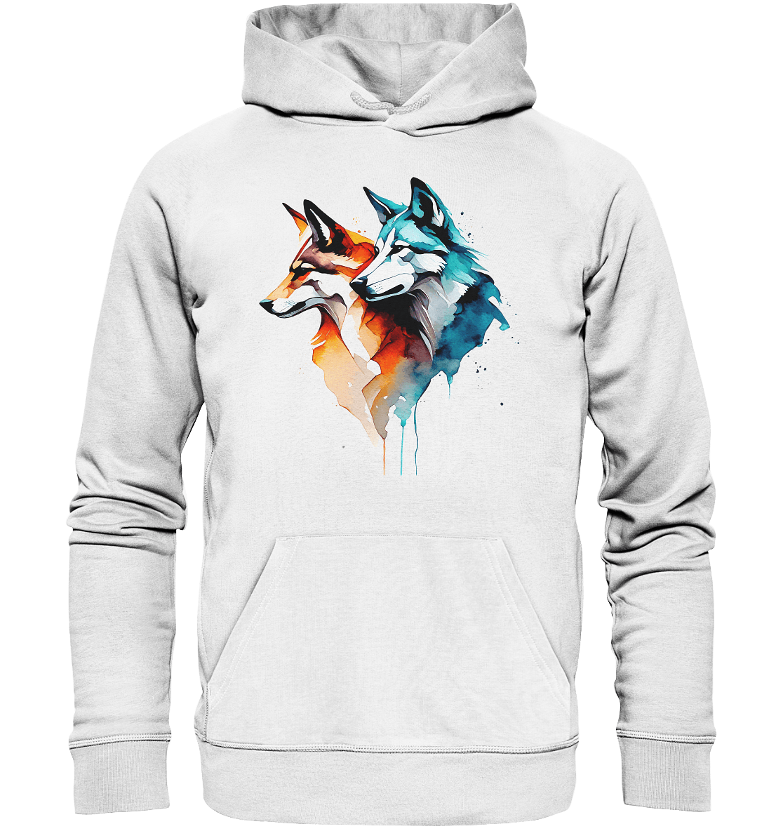 Wölfe - Organic Basic Hoodie - ArtfulShenwyn