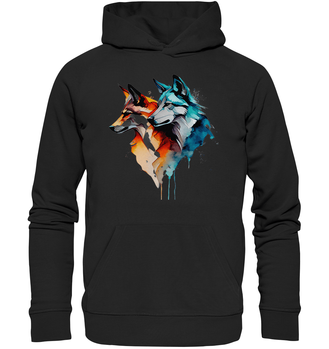 Wölfe - Organic Basic Hoodie - ArtfulShenwyn