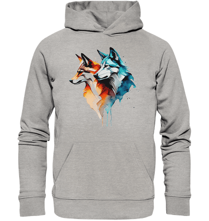 Wölfe - Organic Basic Hoodie - ArtfulShenwyn