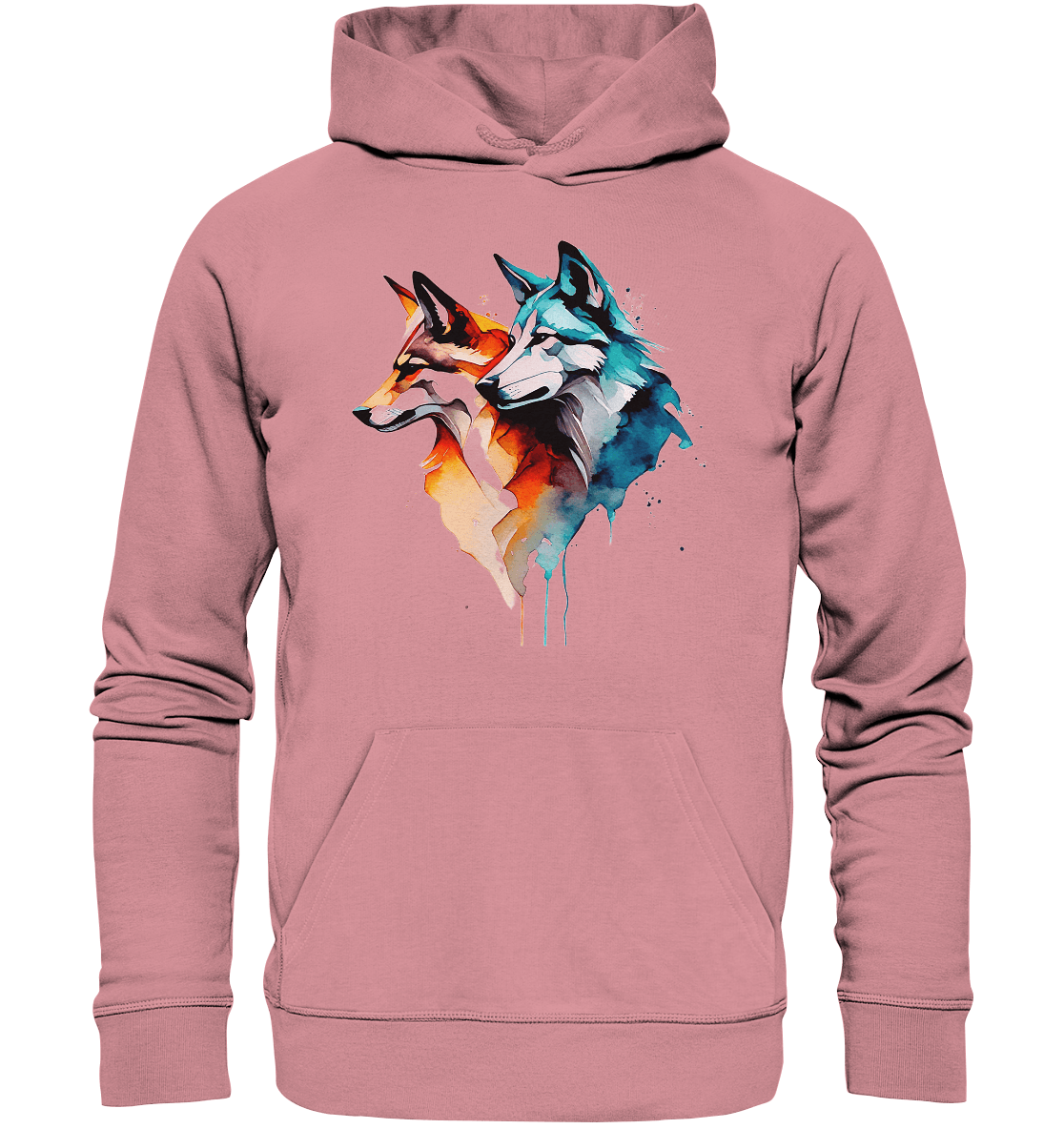 Wölfe - Organic Basic Hoodie - ArtfulShenwyn