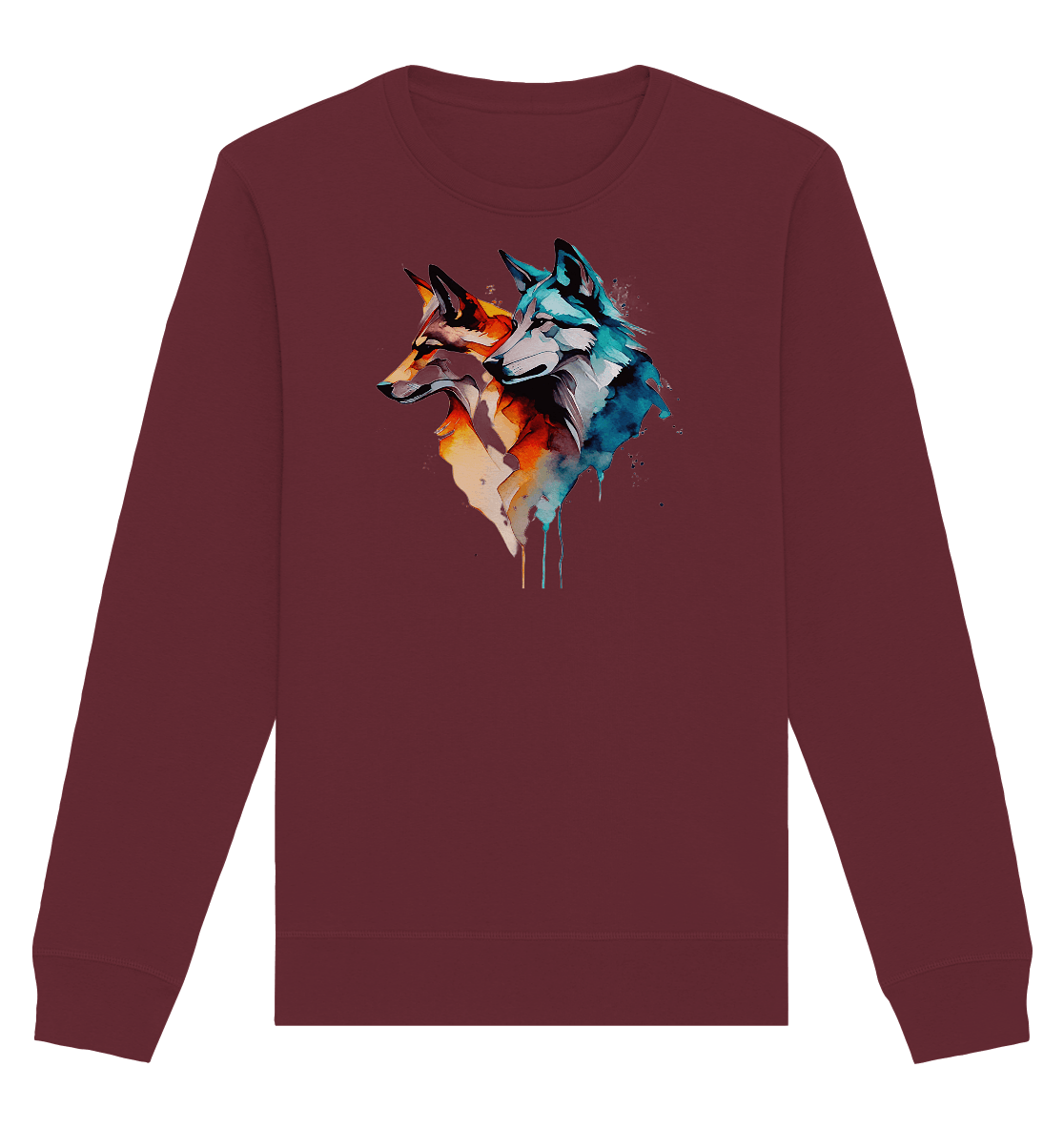 Wölfe - Organic Basic Unisex Sweatshirt - ArtfulShenwyn