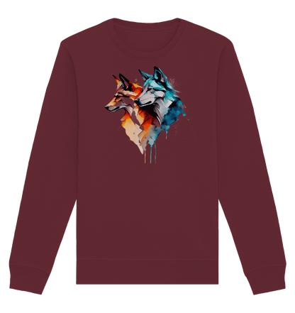 Wölfe - Organic Basic Unisex Sweatshirt - ArtfulShenwyn