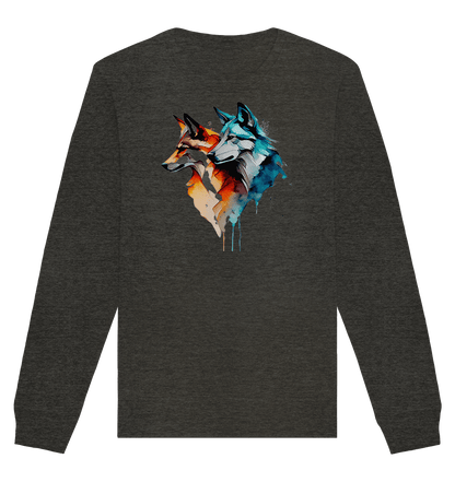 Wölfe - Organic Basic Unisex Sweatshirt - ArtfulShenwyn