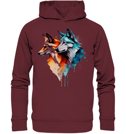 Wölfe - Organic Fashion Hoodie - ArtfulShenwyn