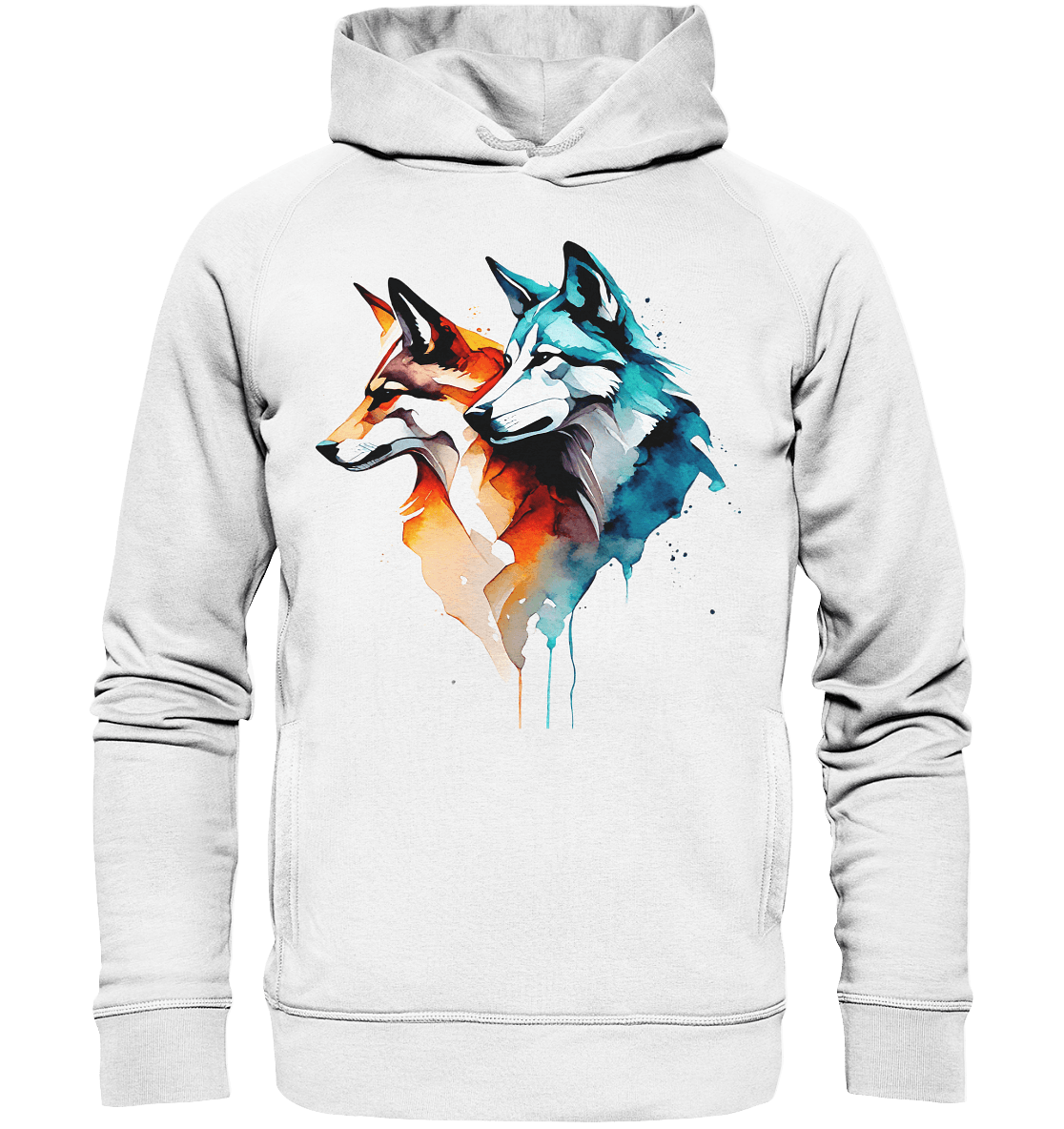 Wölfe - Organic Fashion Hoodie - ArtfulShenwyn