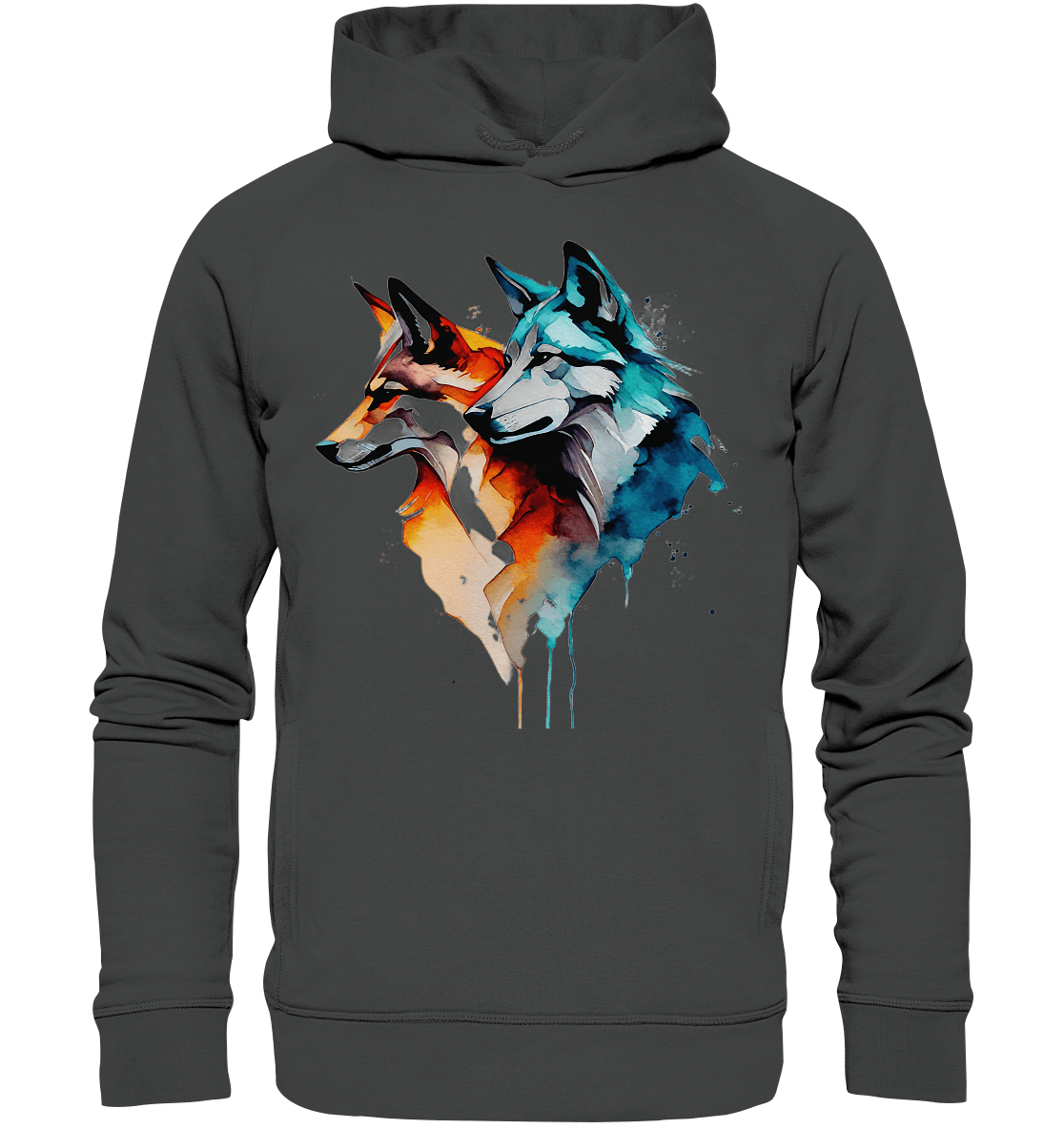 Wölfe - Organic Fashion Hoodie - ArtfulShenwyn