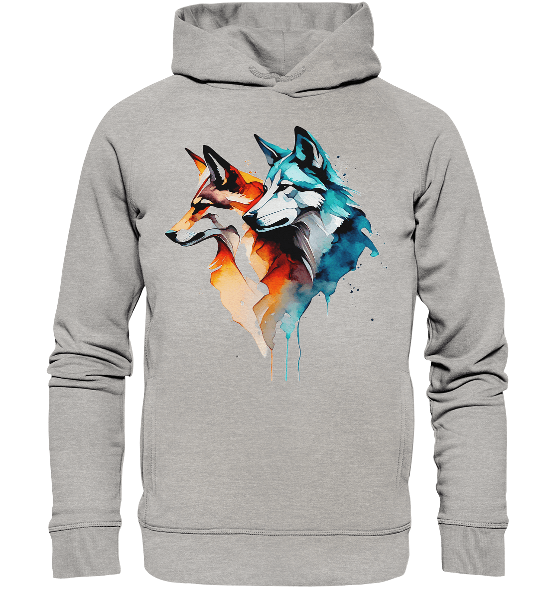 Wölfe - Organic Fashion Hoodie - ArtfulShenwyn