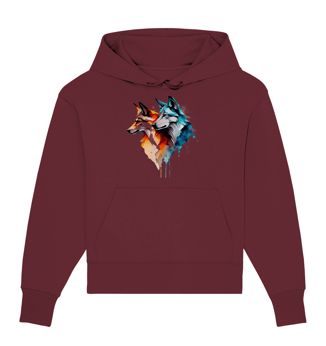 Wölfe - Organic Oversize Hoodie - ArtfulShenwyn