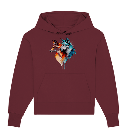 Wölfe - Organic Oversize Hoodie - ArtfulShenwyn