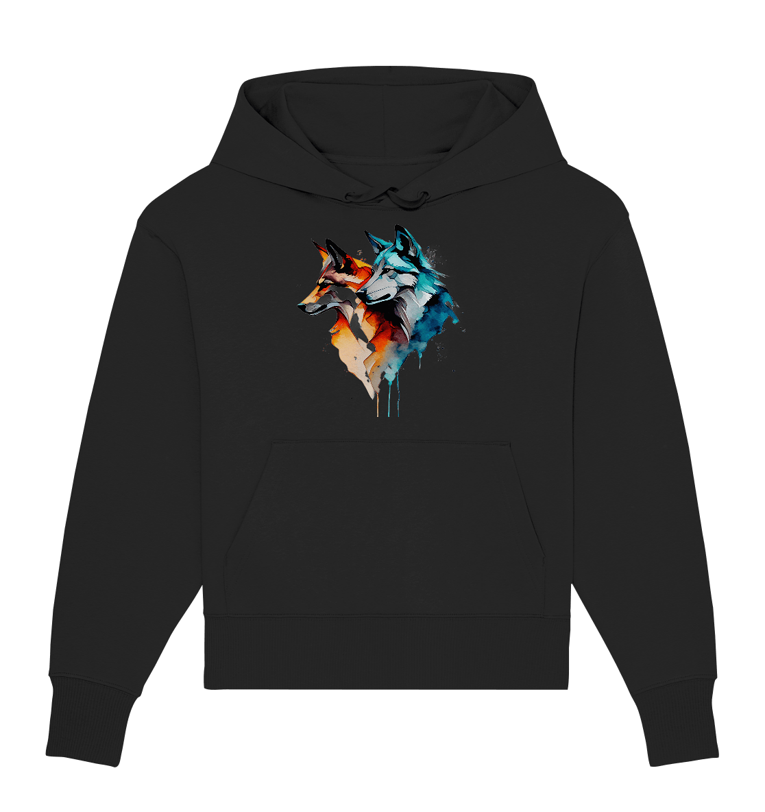 Wölfe - Organic Oversize Hoodie - ArtfulShenwyn