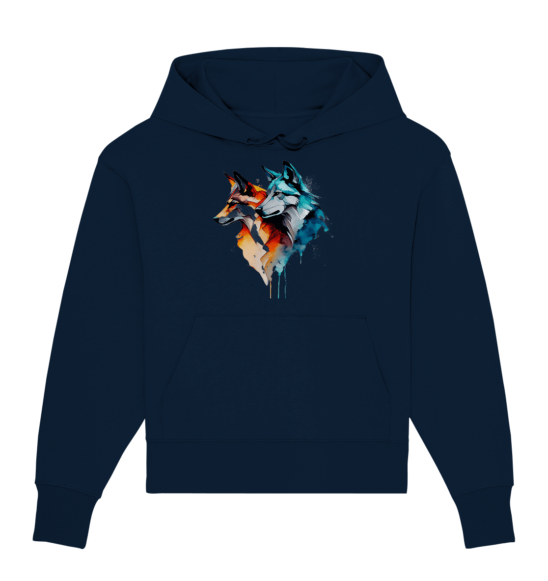 Wölfe - Organic Oversize Hoodie - ArtfulShenwyn