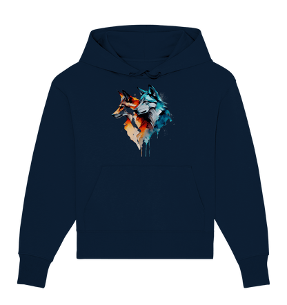 Wölfe - Organic Oversize Hoodie - ArtfulShenwyn