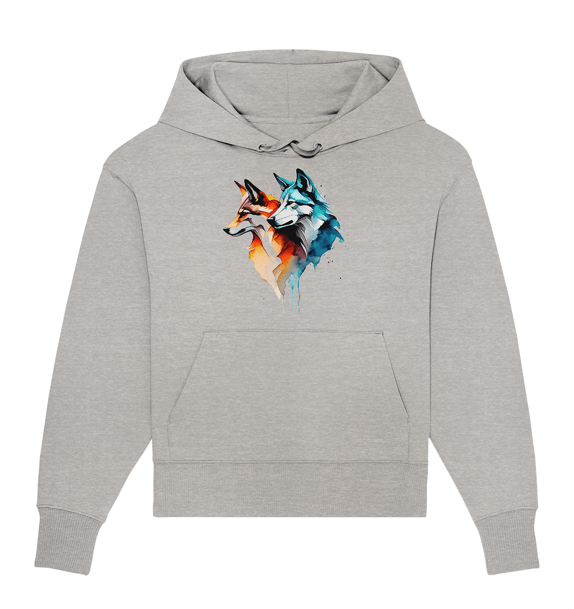 Wölfe - Organic Oversize Hoodie - ArtfulShenwyn