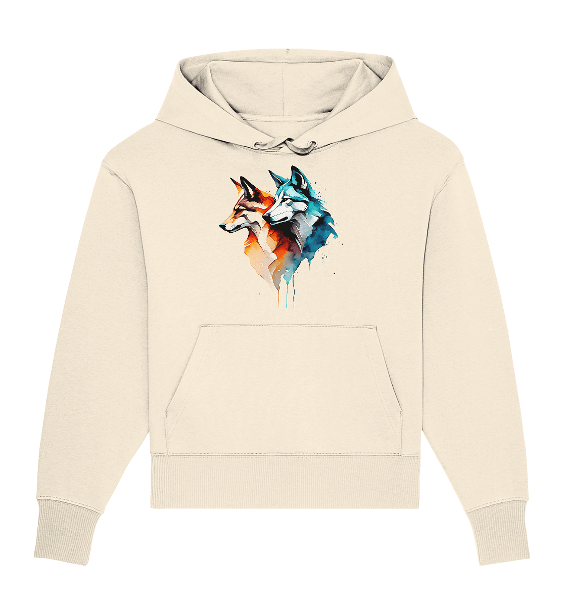 Wölfe - Organic Oversize Hoodie - ArtfulShenwyn