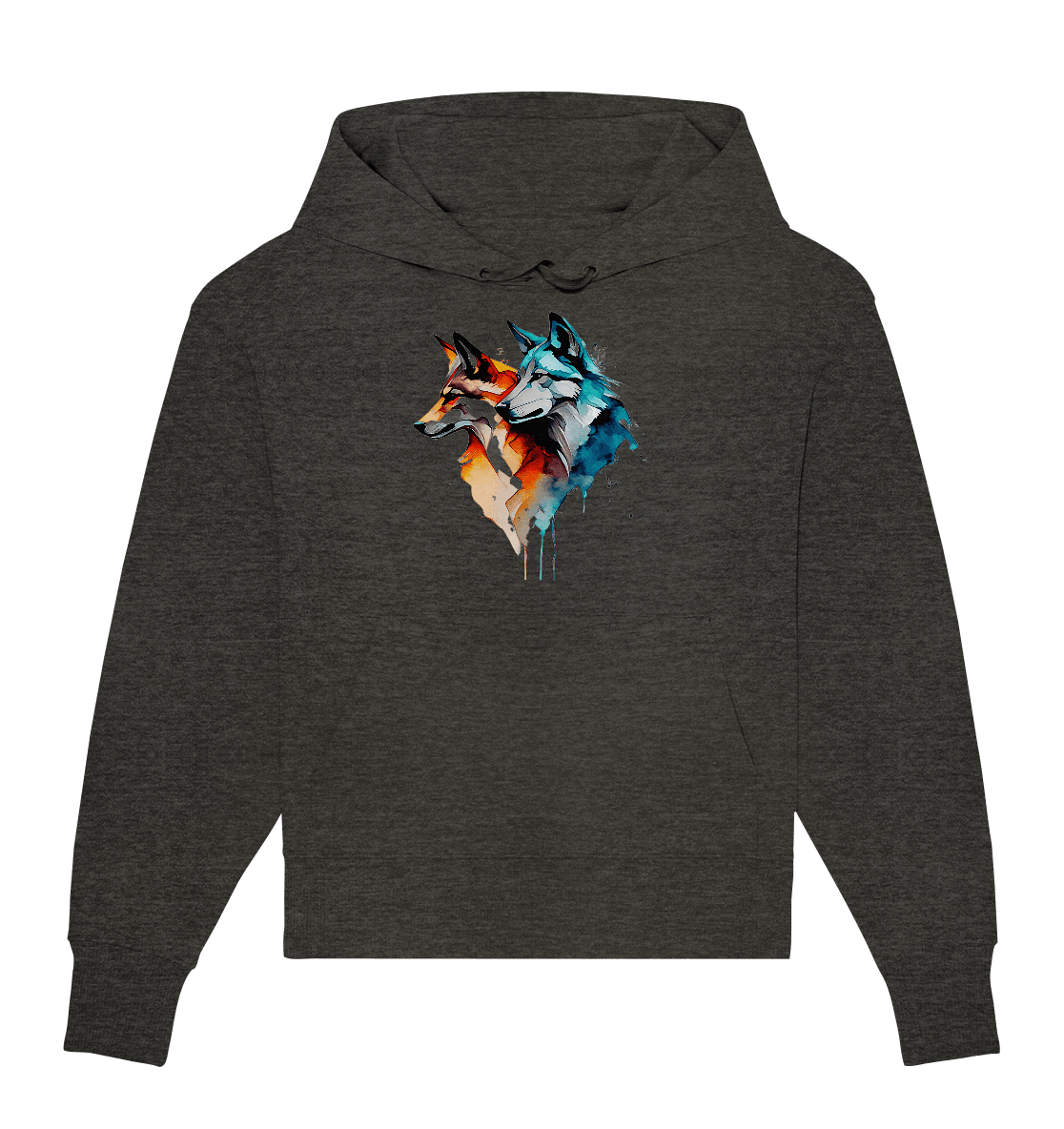 Wölfe - Organic Oversize Hoodie - ArtfulShenwyn