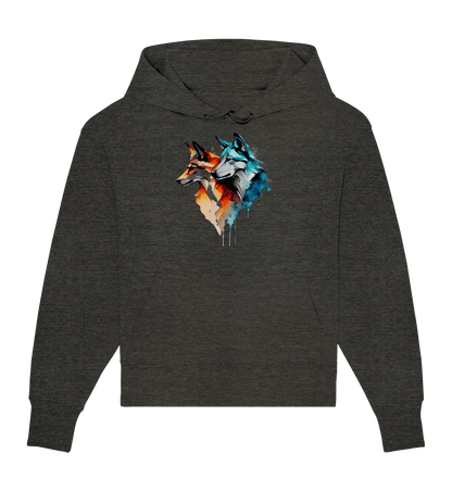 Wölfe - Organic Oversize Hoodie - ArtfulShenwyn