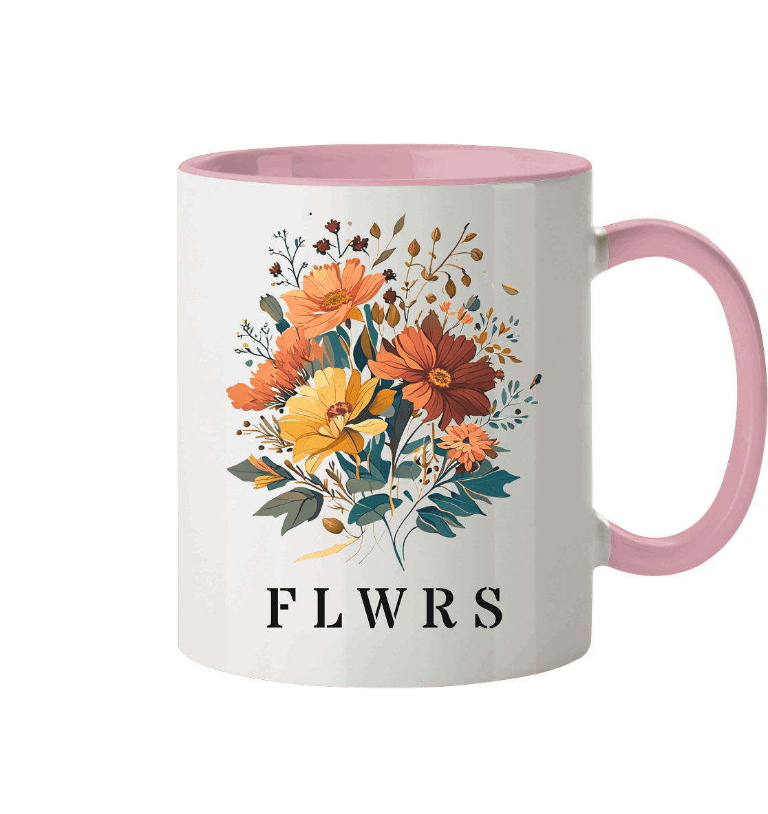 Zweifarbige Tasse, Blumenstrauß FLWRS - ArtfulShenwyn