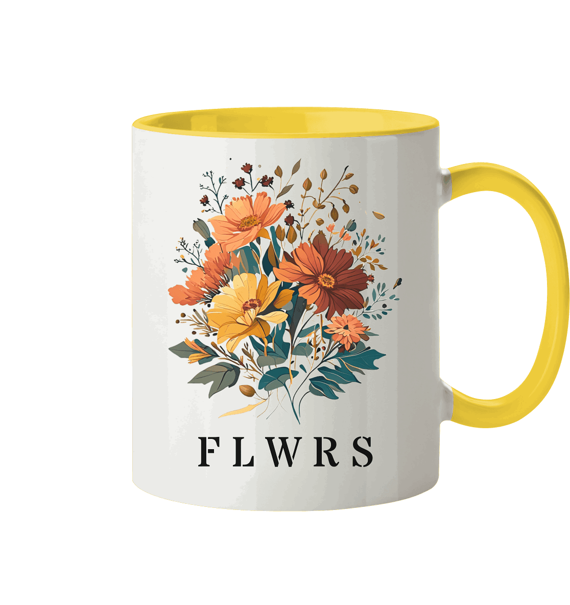 Zweifarbige Tasse, Blumenstrauß FLWRS - ArtfulShenwyn