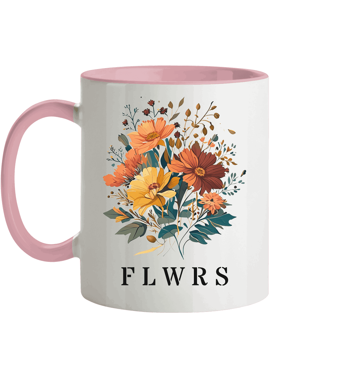 Zweifarbige Tasse, Blumenstrauß FLWRS - ArtfulShenwyn