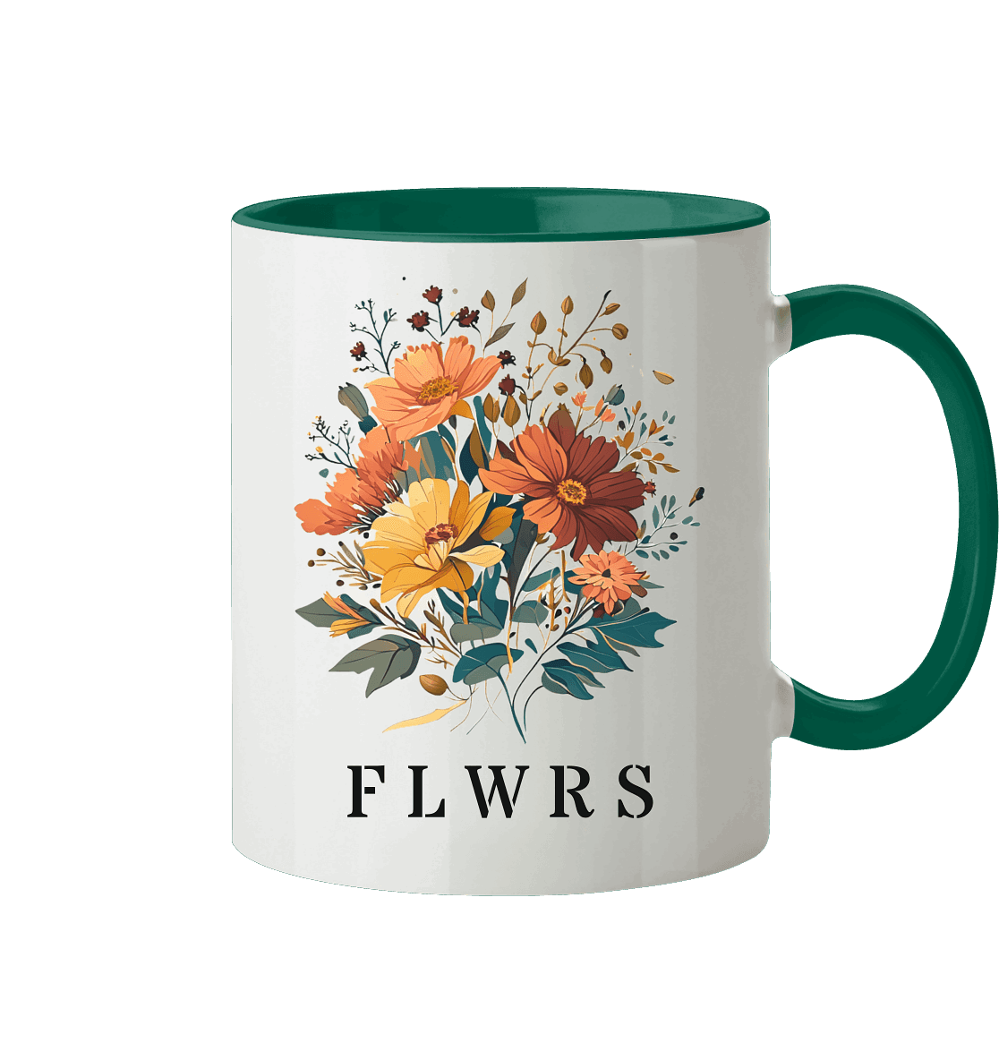 Zweifarbige Tasse, Blumenstrauß FLWRS - ArtfulShenwyn