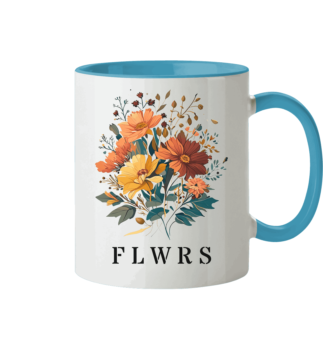 Zweifarbige Tasse, Blumenstrauß FLWRS - ArtfulShenwyn