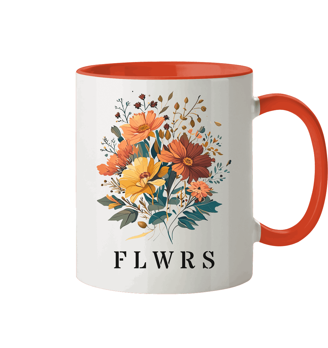 Zweifarbige Tasse, Blumenstrauß FLWRS - ArtfulShenwyn