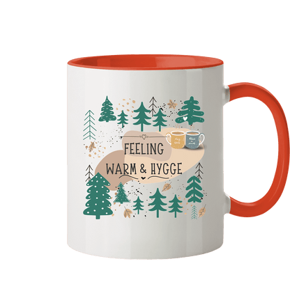 Zweifarbige Tasse mit Waldmotiv Hygge - ArtfulShenwyn