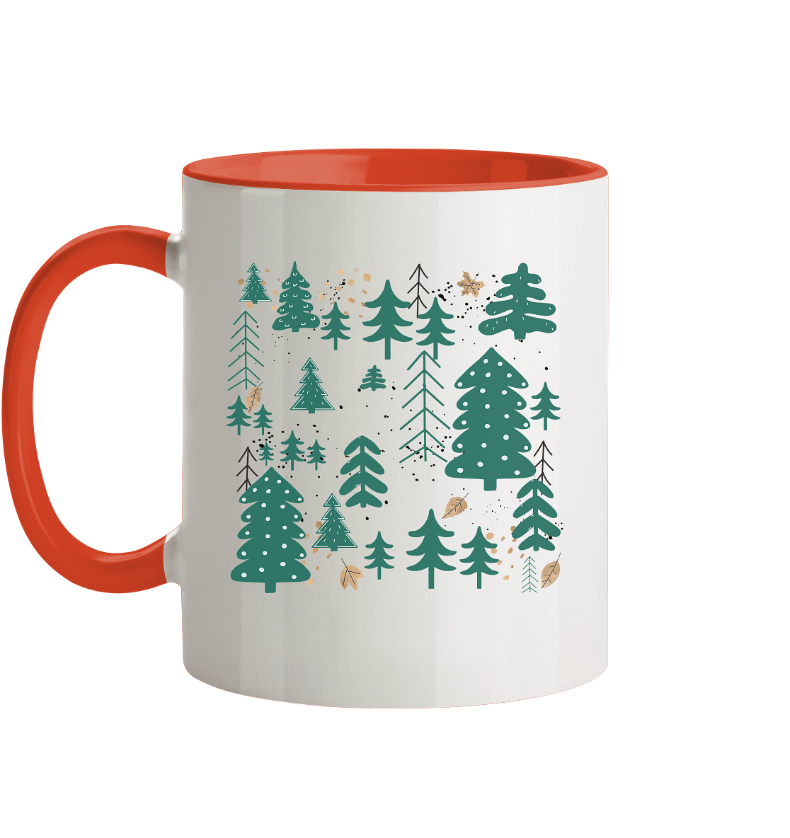 Zweifarbige Tasse mit Waldmotiv Hygge - ArtfulShenwyn