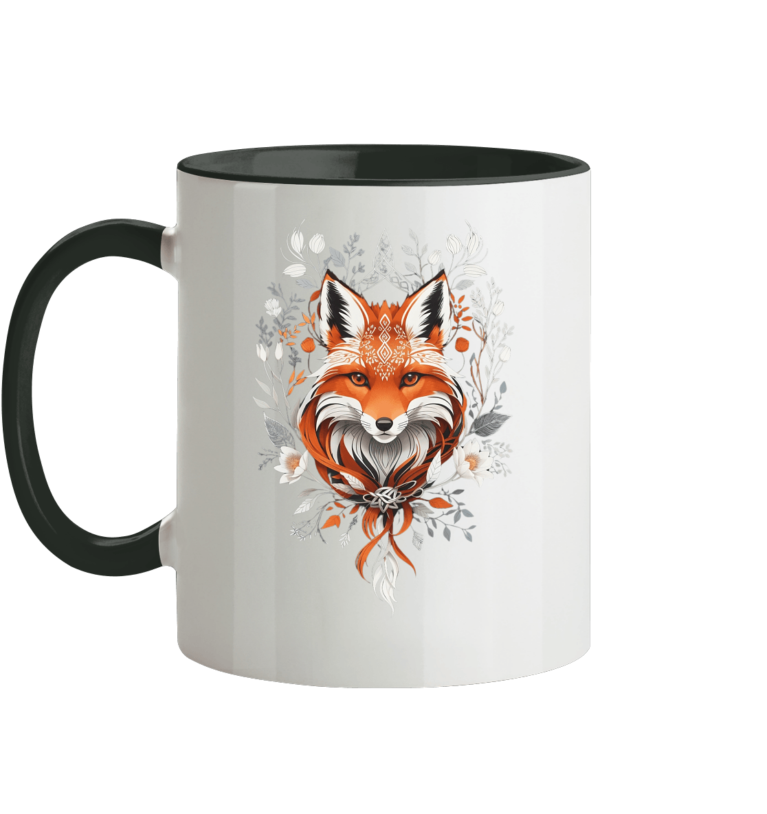 Zweifarbige Tasse, Mystic Aesthetic Fox - ArtfulShenwyn