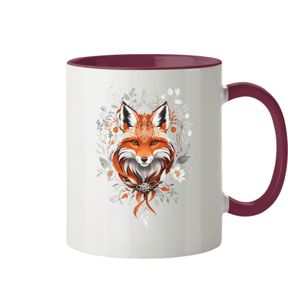 Zweifarbige Tasse, Mystic Aesthetic Fox - ArtfulShenwyn