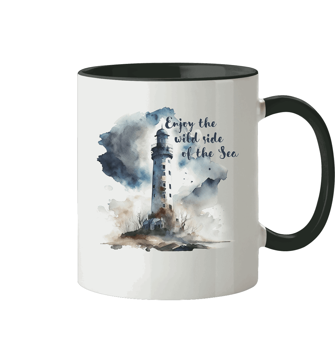 Zweifarbige Tasse, Wild side of sea - ArtfulShenwyn